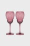 Homeware Cups & Mugs | Killstar Cranium Wine Glasses [PLUM]