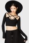 Women Basics | Killstar Celestial Night Crop Top