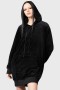 Women Hoodies | Killstar Webmare Longline Hoodie