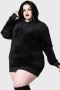 Women Hoodies | Killstar Webmare Longline Hoodie
