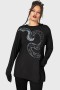 Women Long Sleeves | Killstar Aniliidae Top