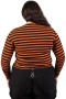 Women Long Sleeves | Killstar Izora Ribbed Top [PUMPKIN]