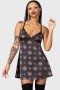 Women Loungewear | Killstar Ruby Tears Slip Dress