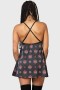 Women Loungewear | Killstar Ruby Tears Slip Dress
