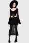 Women Maxi Skirts | Killstar Widows Prey Knit Skirt