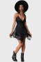 Women Mini | Killstar Moss Flower Lace Dress