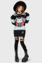Women Sweaters | Killstar Vampurr Stripe Sweater [MINT]