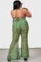 Women Swim | Killstar Emerald Sugar Mesh Flare Trousers