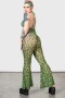 Women Swim | Killstar Emerald Sugar Mesh Flare Trousers