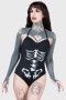 Women Swim | Killstar Show Your Bones Swimsuit