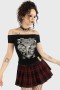 Women T-Shirts & Vests | Killstar Til Death Do Us Part Bardot Top