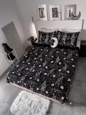Homeware Bedding & Cushions | Killstar Danse Macabre Bedding Set
