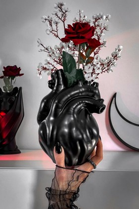 Homeware Decor | Killstar Black Heart Vase