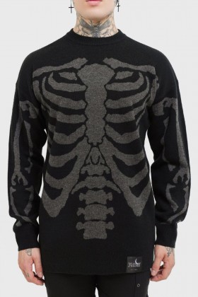 Men Knitwear | Killstar Skellie Sweater