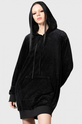 Women Loungewear | Killstar Webmare Longline Hoodie
