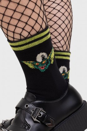 Women Socks & Tights | Killstar Gremlin Stripe Ankle Socks