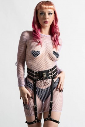  Női hámok és övek | Killstar Baby Hex Suspender Belt [B]