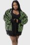  Cardigan da donna | Killstar Beetlejuice Beetlejuice Cardigan con intarsio Beetlejuice