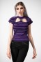  T-shirt e canotte da donna | Killstar Lamia Top [VIOLA]