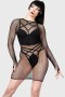Women Mini | Killstar Nicole Fishnet Dress [B]