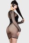Women Mini | Killstar Nicole Fishnet Dress [B]
