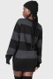 Women Sweaters | Killstar Vampurr Stripe Sweater [GREY]