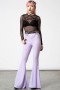 Women Velvet | Killstar Moondance Bell Bottoms [PASTEL LILAC]