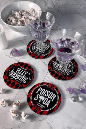 Homeware Cups & Mugs | Killstar Something Wicked Coasters (Set Of 4)