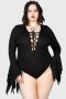  Damebodyer | Killstar Black Roses Bodysuit
