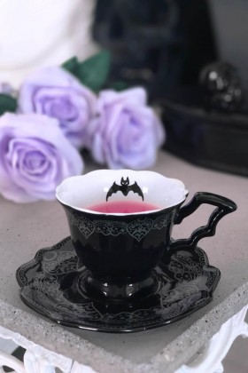  Hjemmeartikler Kopper og krus | Killstar After Midnight Tea Cup & Saucer