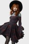  Mini sukienka damska | Killstar Blood Rose Mini