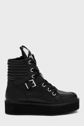  Damskie baleriny i trampki | Killstar Keiko Kitty High Tops [B]