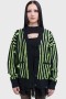 Dámske vesty | Killstar Beetlejuice Beetlejuice Beetlejuice Intarzia Cardigan