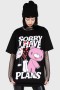  Herrtopp med grafiska motiv | Killstar I Have Plans T-shirt