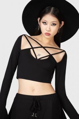  Dam Crop Top | Killstar Celestial Night Crop Top