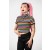  Killstar Rainbow Ribbad Crop Top för Kvinnor