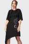  Vestido midi para mujer | Vestido asimétrico Killstar Maple