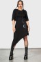  Vestido midi para mujer | Vestido asimétrico Killstar Maple