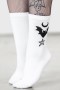  Calcetines y medias para mujer | Calcetines mágicos Killstar Bat [BLANCOS]