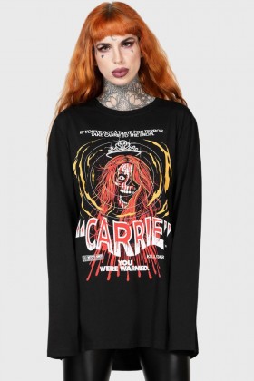  Camiseta de manga larga para mujer | Top de manga larga Killstar Warned