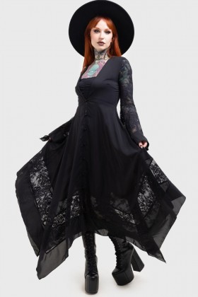 Vestido largo para mujer | Vestido largo Killstar Misty Night