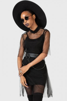  Minivestido para mujer | Vestido corto Killstar Ravaged Spirit