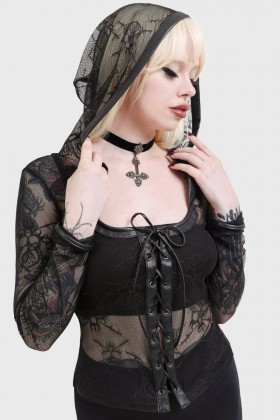  Dámský top s dlouhým rukávem | Killstar Miss Guidance