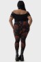  Dameleggings | Killstar Blood Rose Leggings