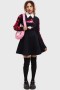 Kvinder Mini | Killstar Naughty Grizzly Pinafore Kjole