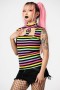  Dame T-shirts og veste | Killstar Rainbow Warrior-top