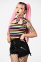  Dame T-shirts og veste | Killstar Rainbow Warrior-top
