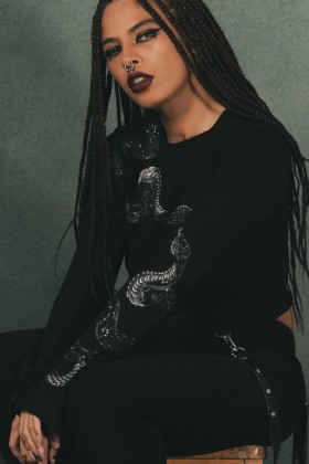  Kvinder Crop | Killstar Cornelia Crop Top