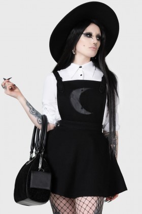  Kvinder Mini | Killstar Luna Orb Pinafore Kjole