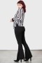 Dames Basics | Killstar Stripe Down Shirt